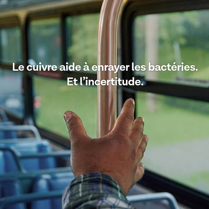 Le cuivre aide à enrayer les bactéries.  Et l’incertitude. 