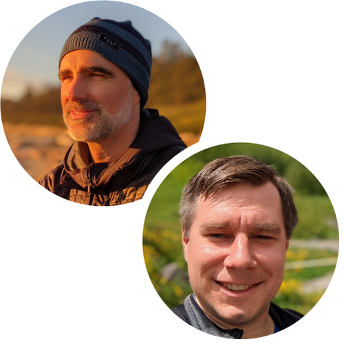 Chris Stroich, Environmental Performance Manager at the Vancouver Head Office and Arthur Cielecki, Senior Mining Engineer in Design and Permitting at Fording River Operations