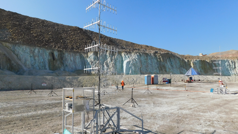 Air quality monitoring stations at Carmen de Andacollo Operations, Chile. 