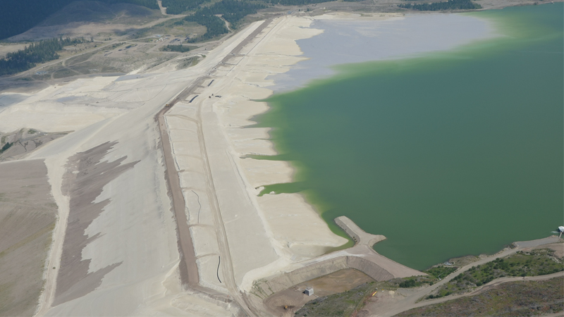 Highland tailings facility at Highland Valley Copper operation 