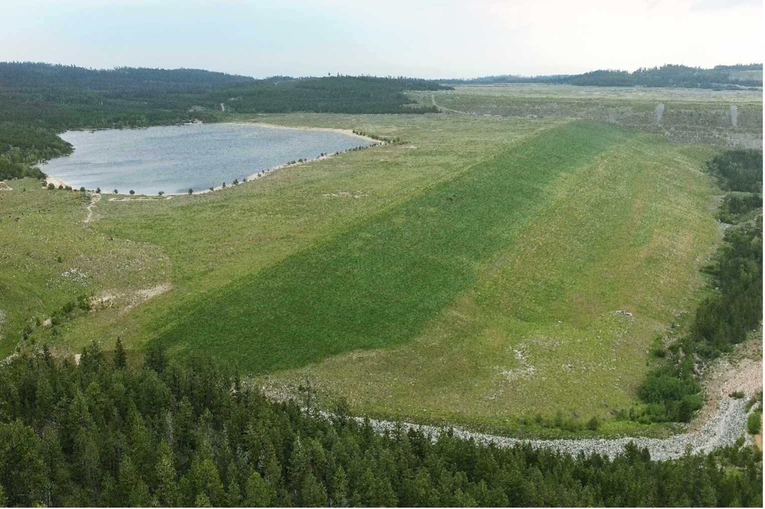 Highland tailings facility at Highland Valley Copper operation 